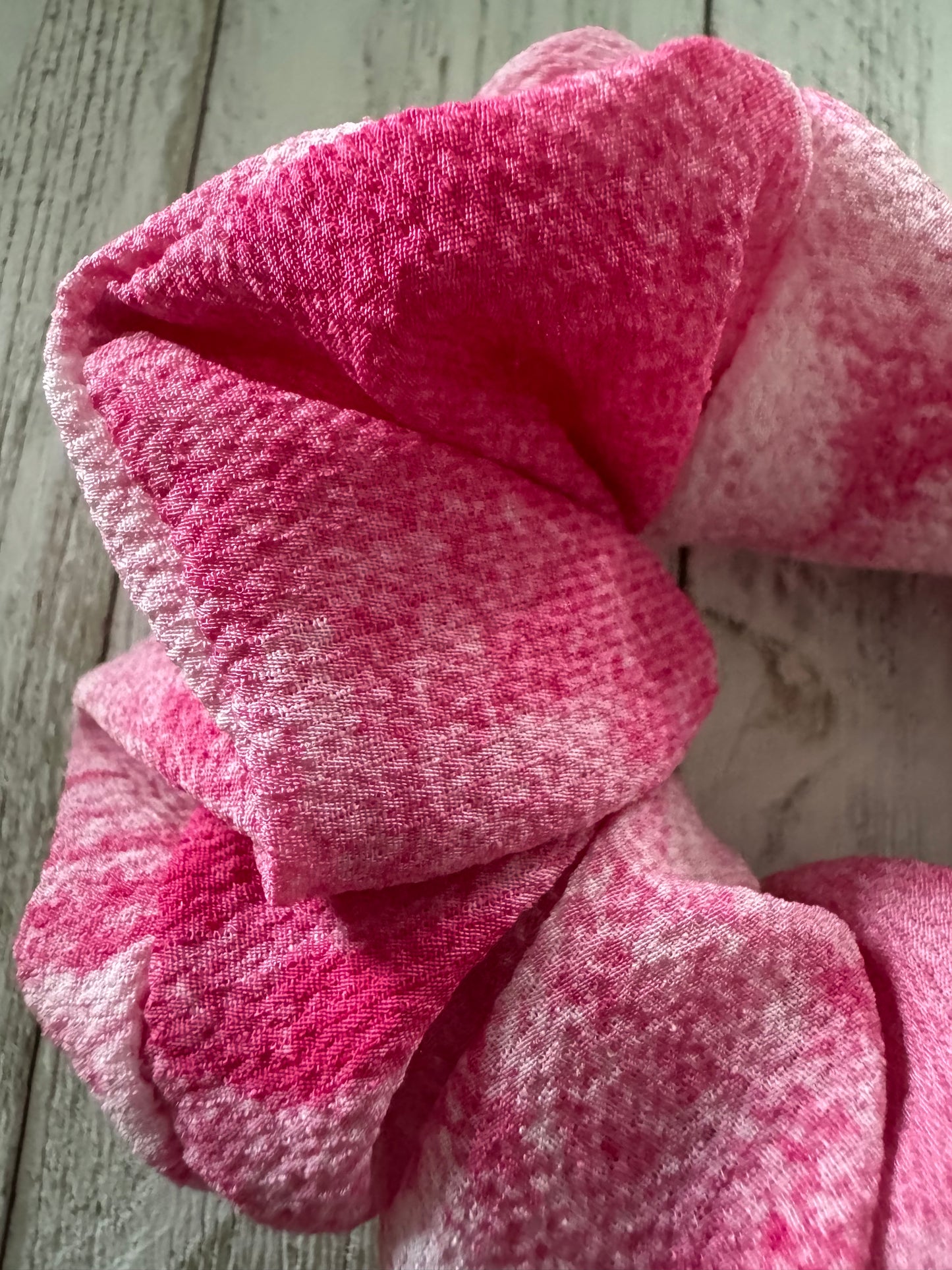 Pink Tie-Dye Scrunchie