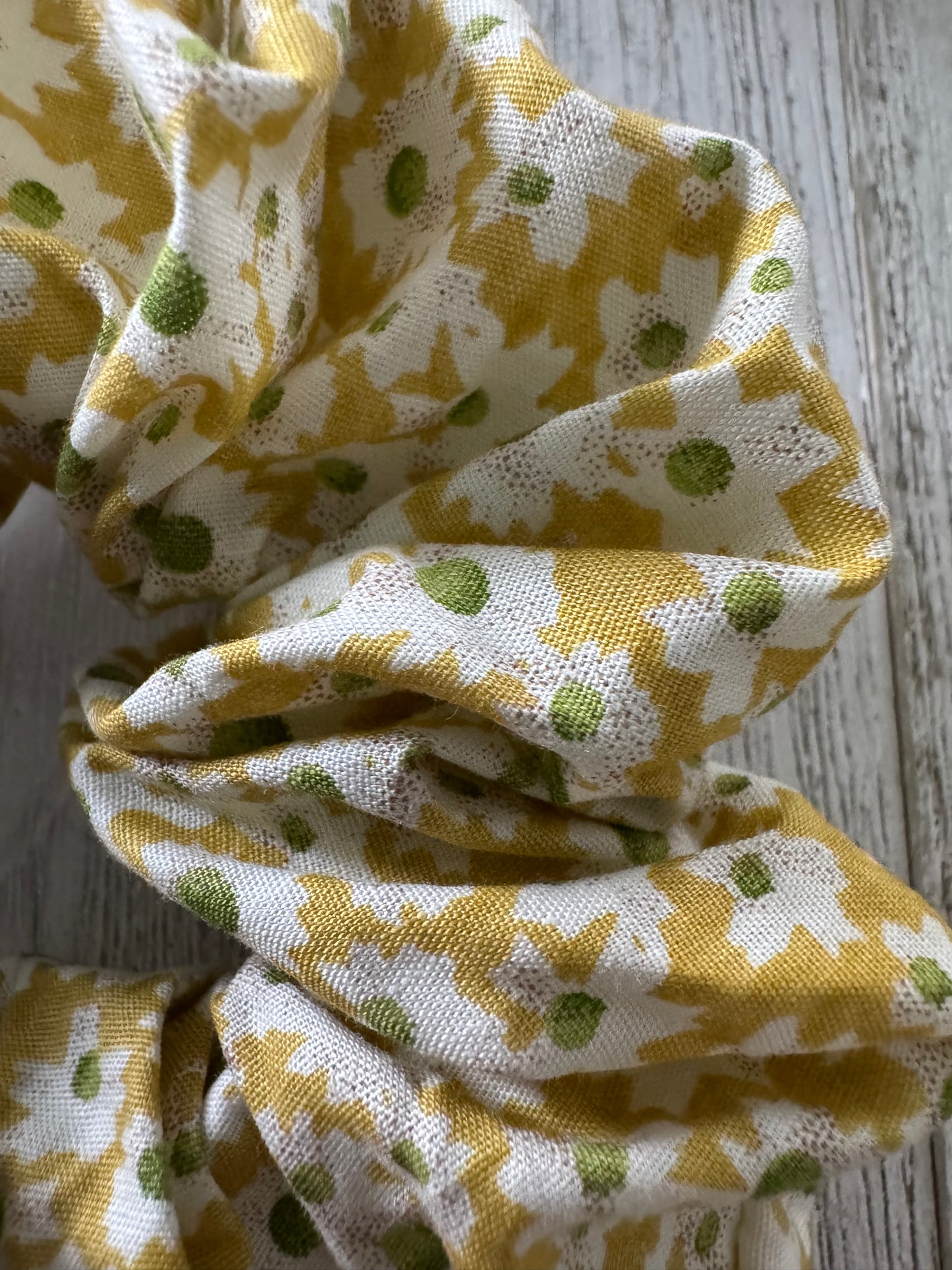 Daisies on a Mustard Background