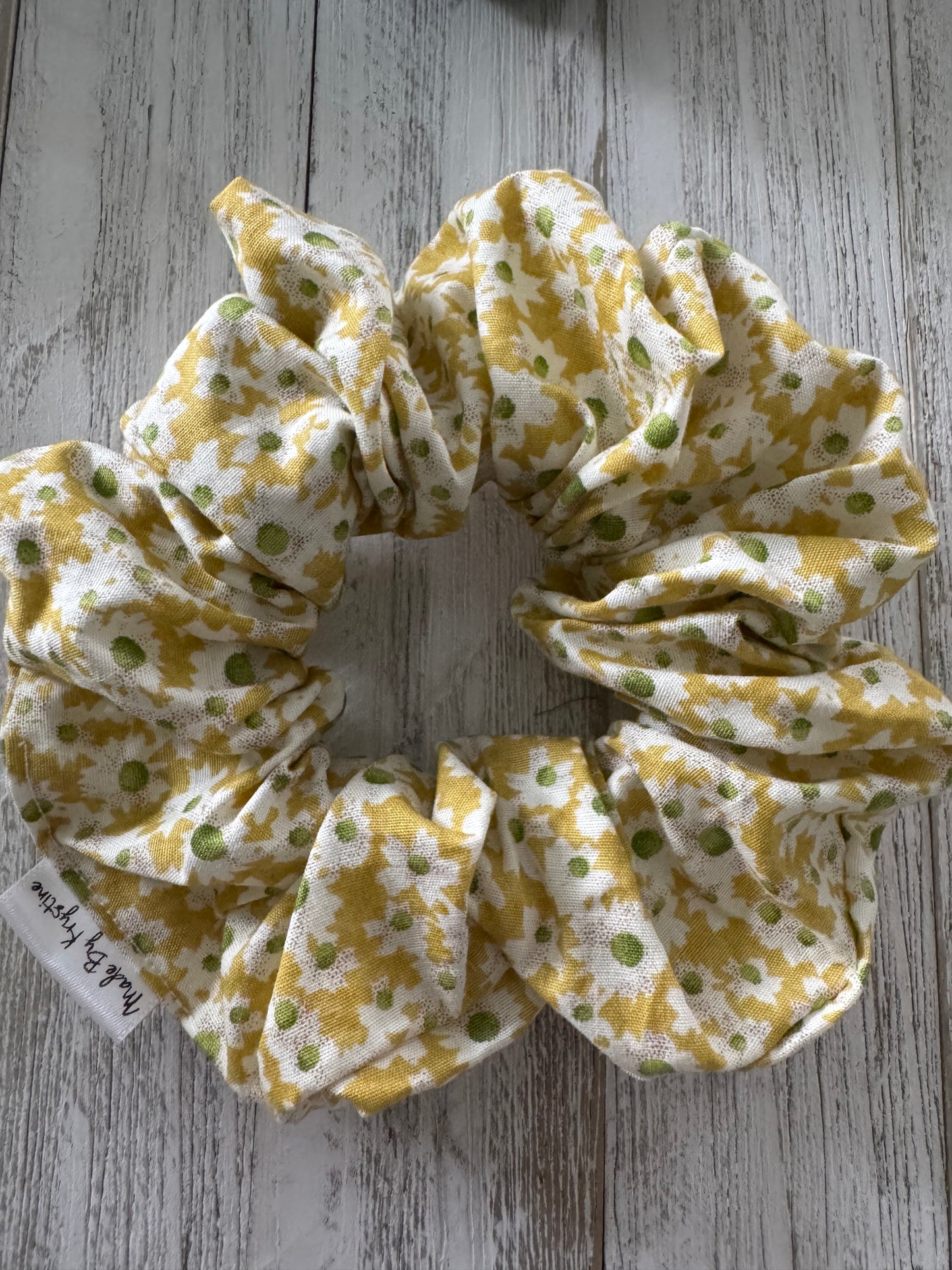 Daisies on a Mustard Background
