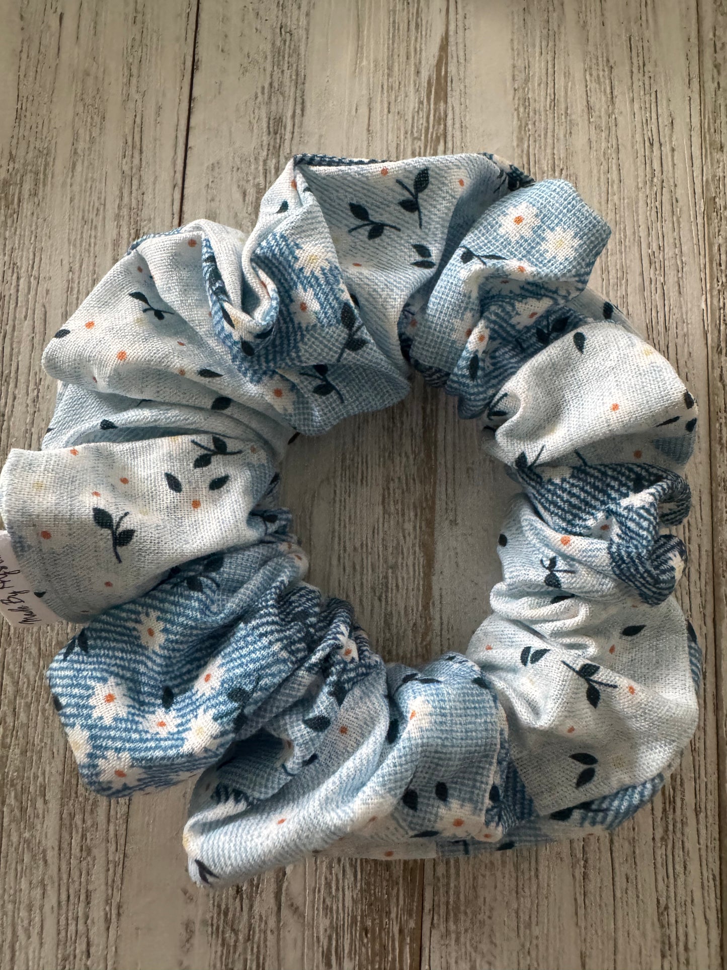 Daisies on Patched Denim