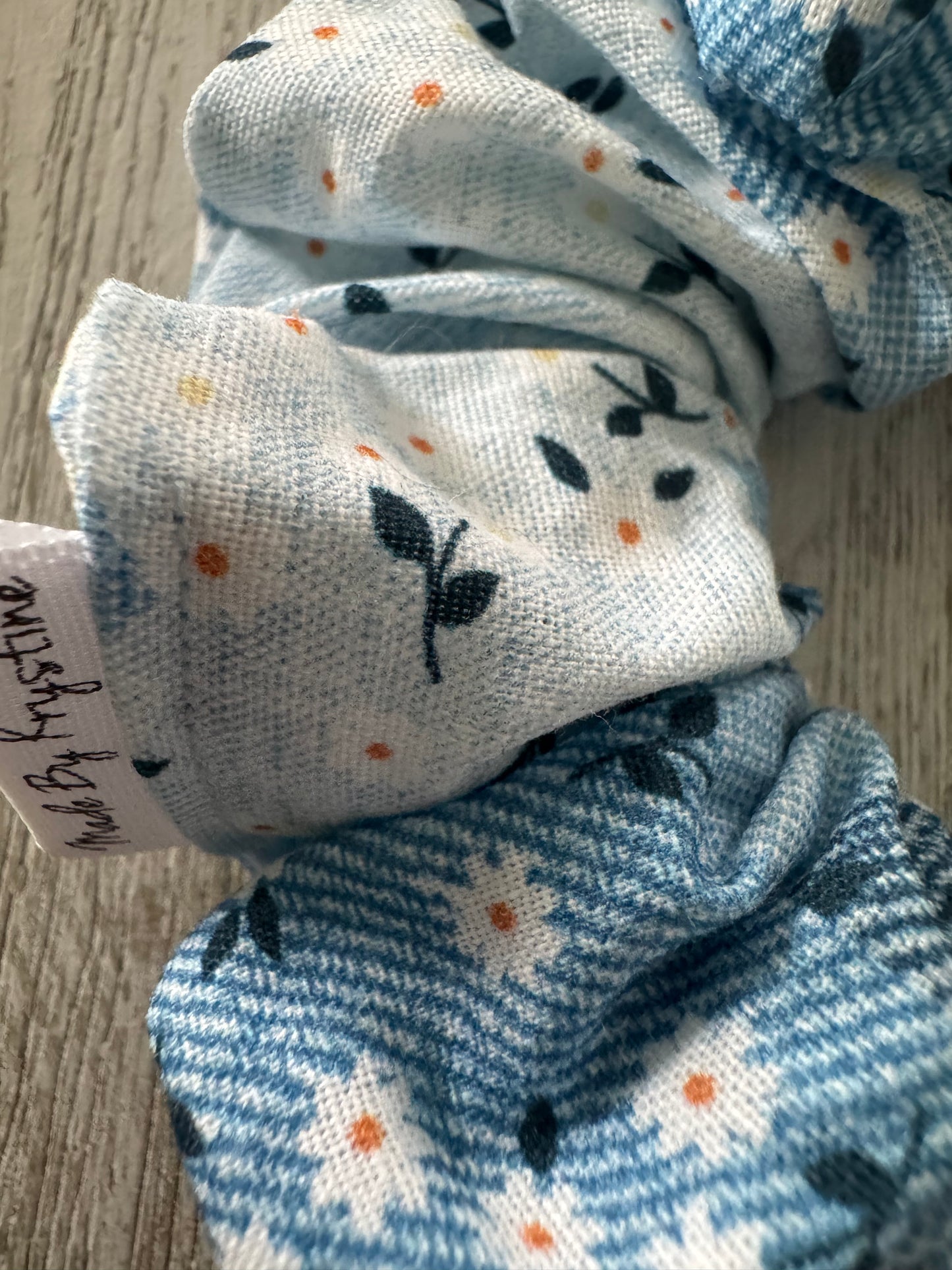 Daisies on Patched Denim