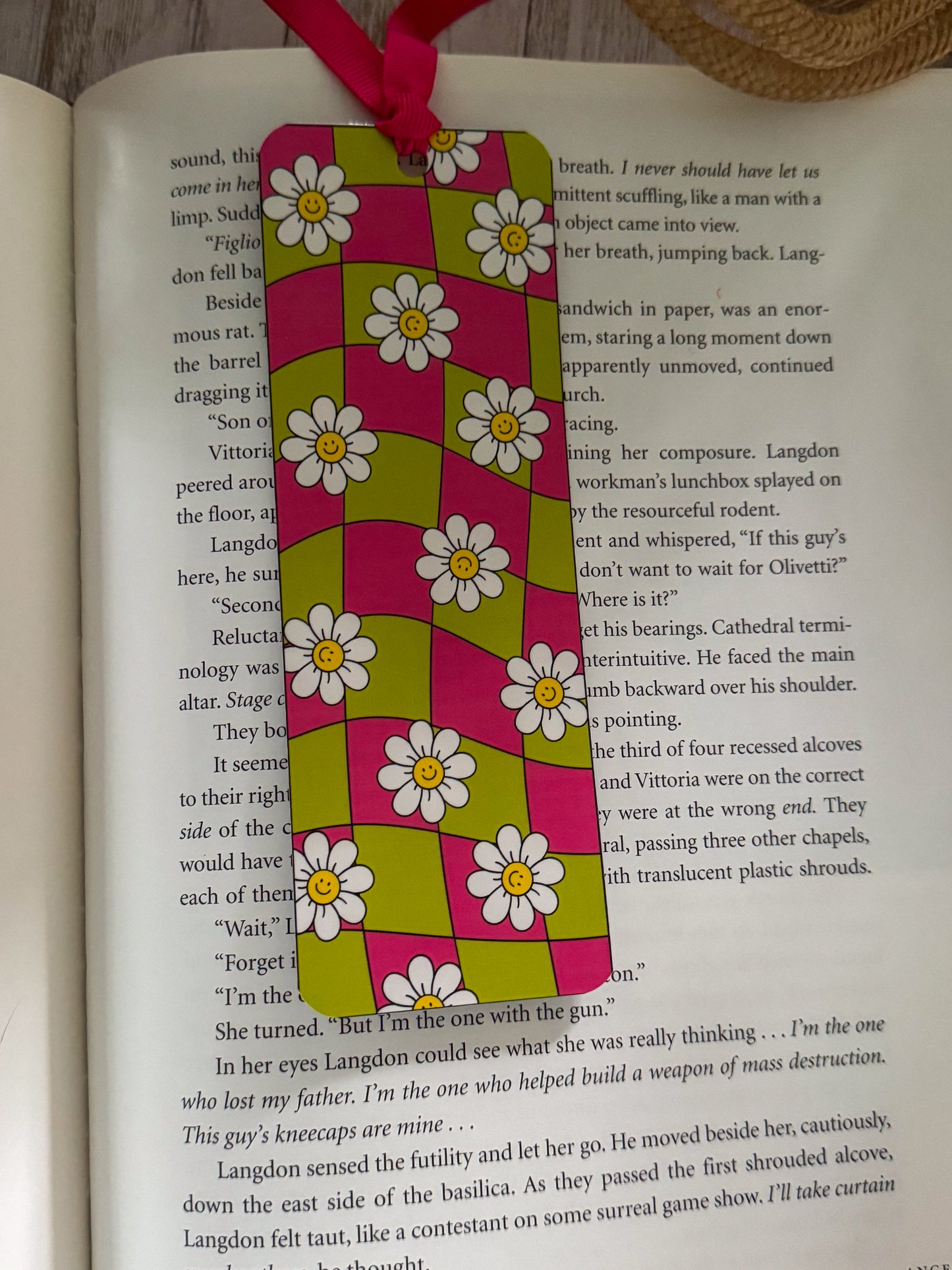 SmileyFace Daisies Bookmark