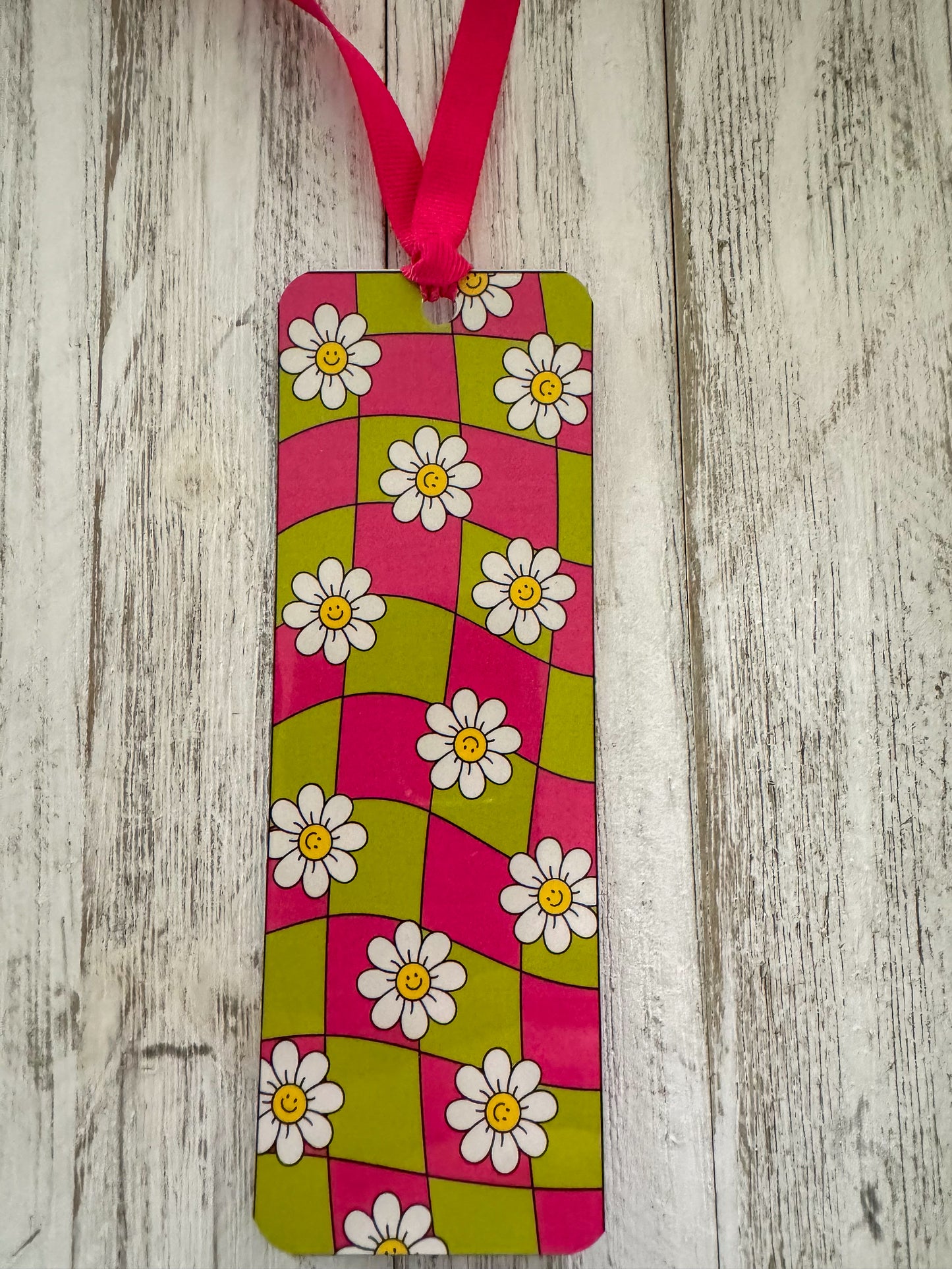 SmileyFace Daisies Bookmark