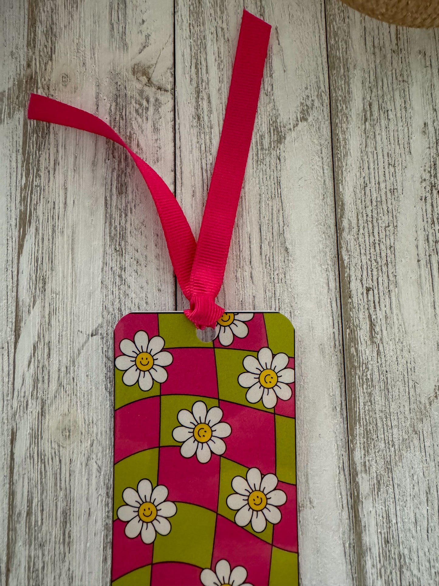SmileyFace Daisies Bookmark
