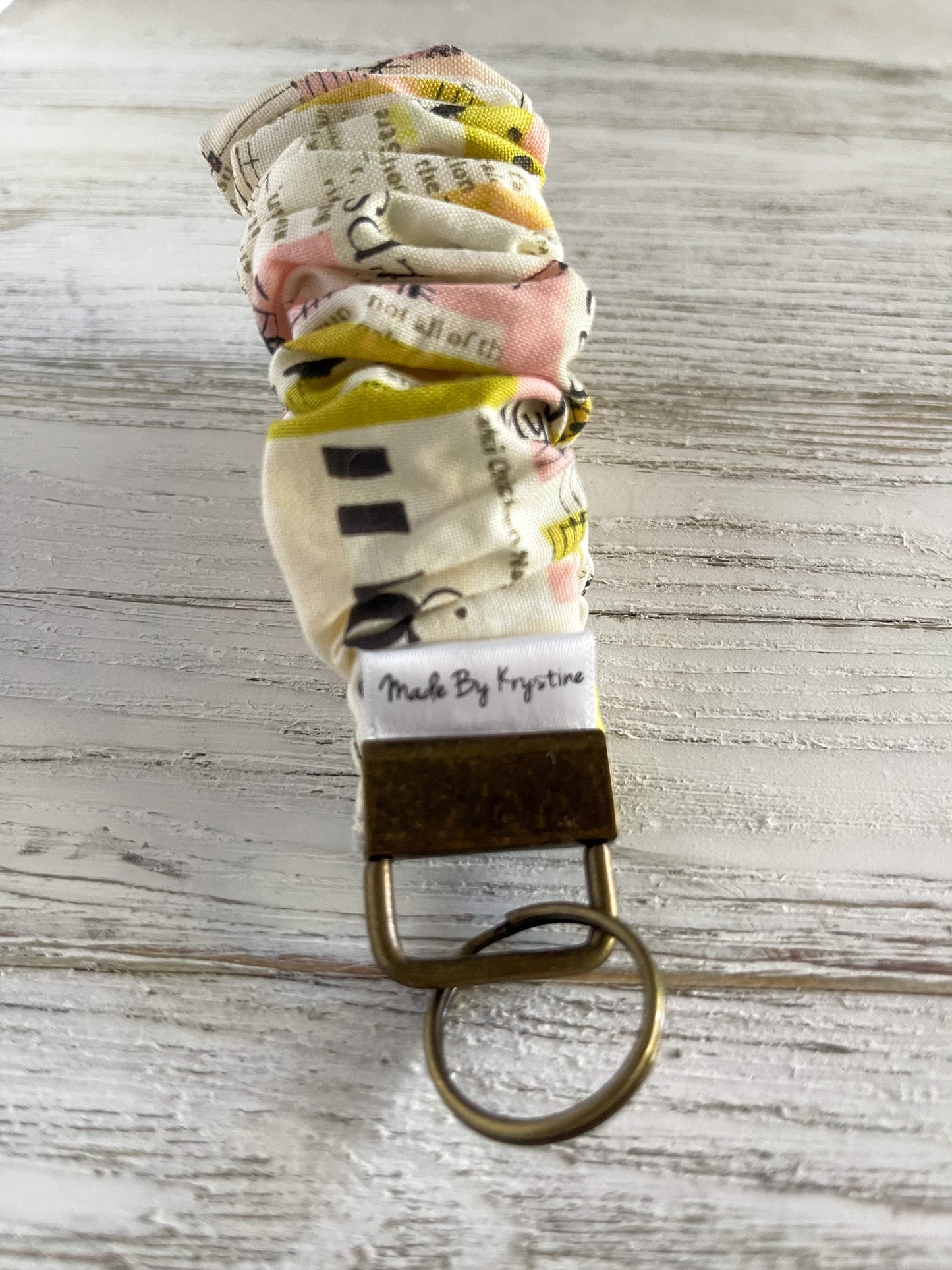 Newsprint Wristlet