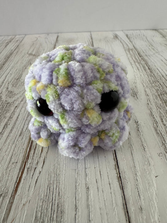 Purple & Green Pocket Octopus – Mini Crochet Plushie Pal