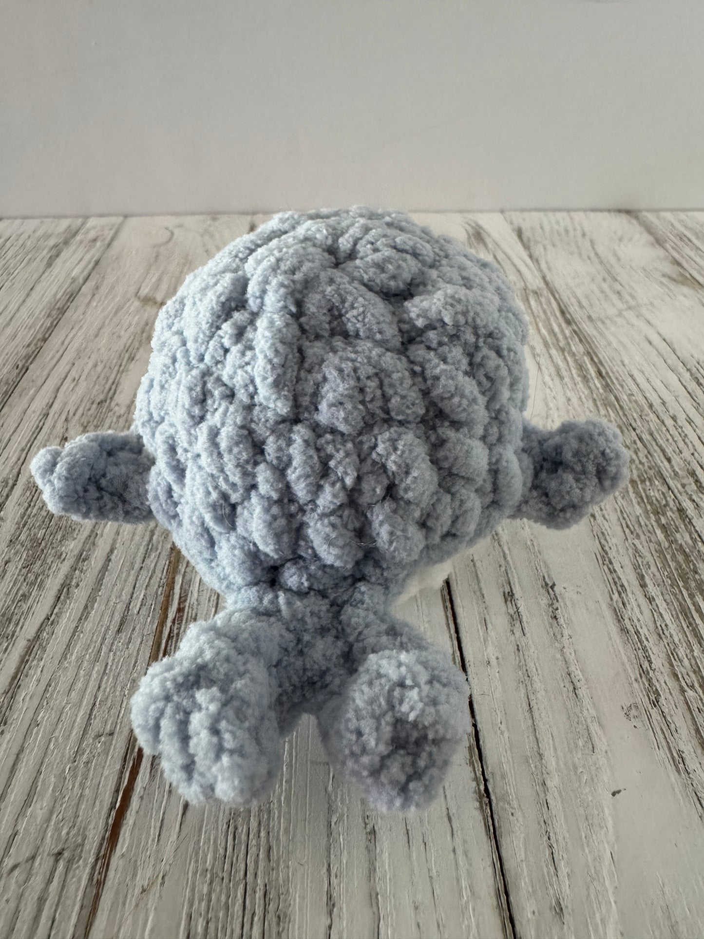 Bubbles the Baby Whale - Light Blue Amigurumi Plushie